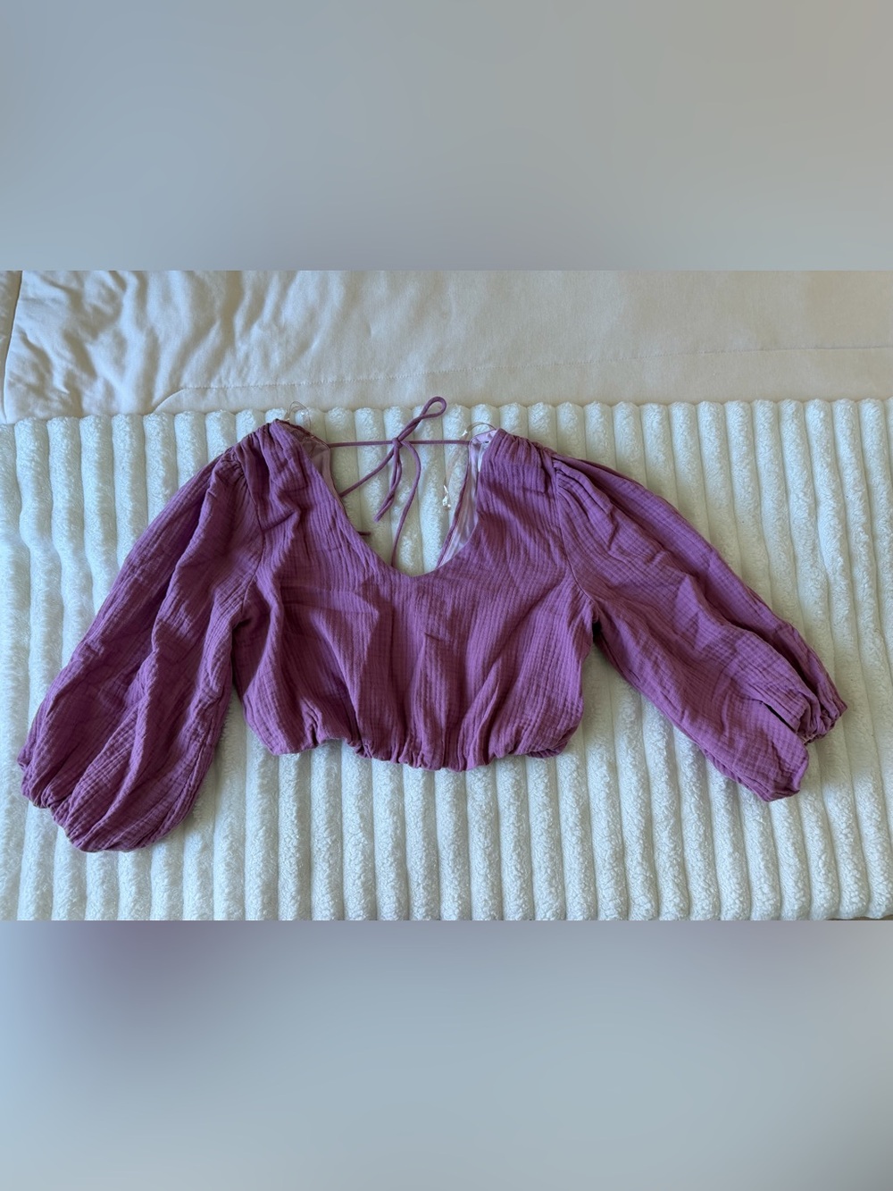 Lush Mauve Crop Top